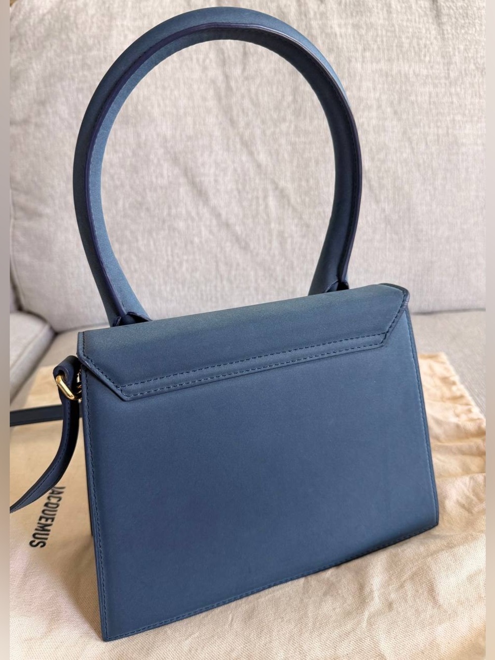 Jacquemus Navy Blue Le Chiquito Top-Handle Mini Bag - Picture 3 of 5